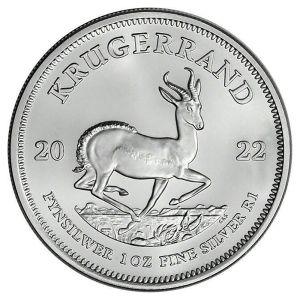 Moneda 1 onza Troy Krugerrand Plata Sudafrica 2022