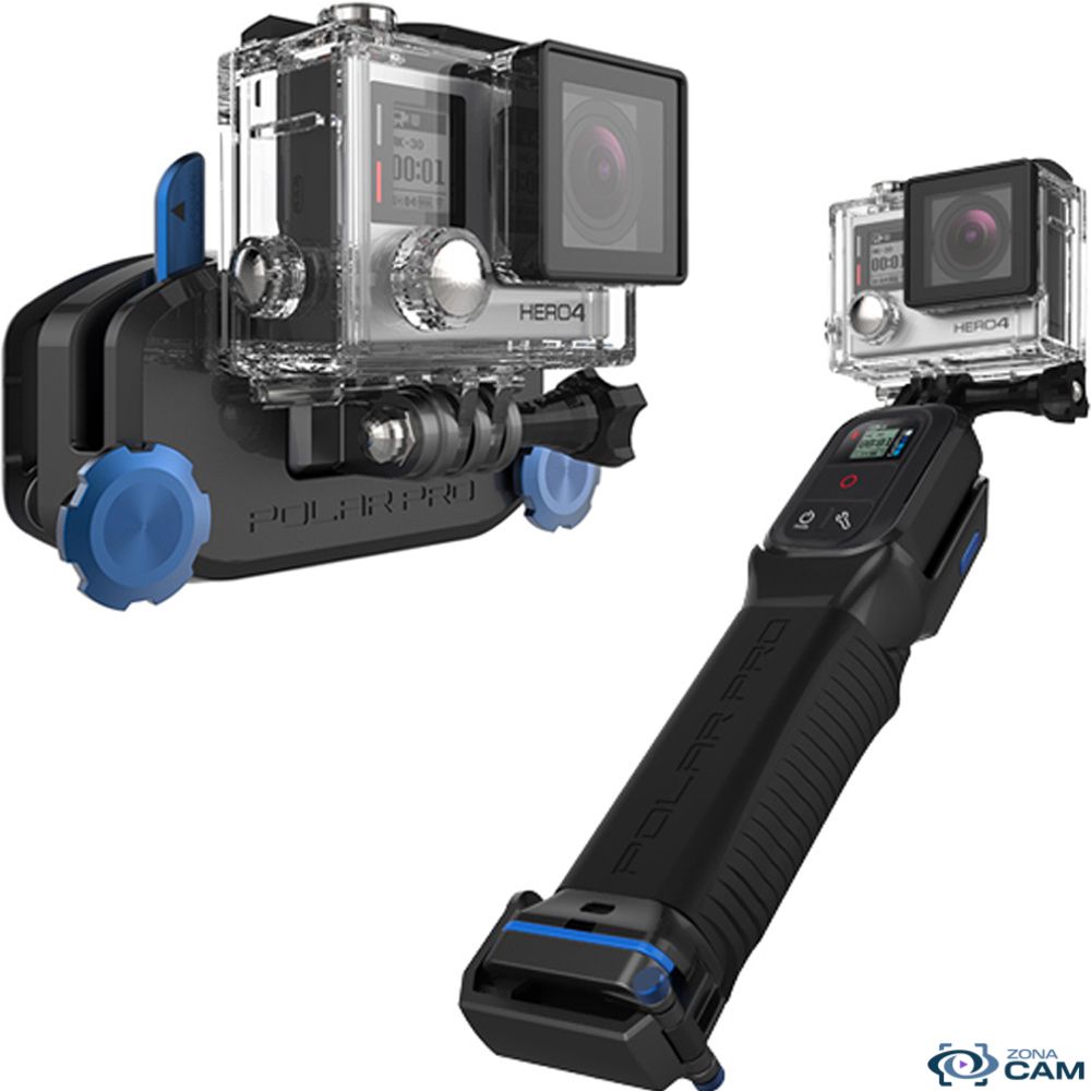 PolarPro ProGrip y StrapMount combo camara GoPro